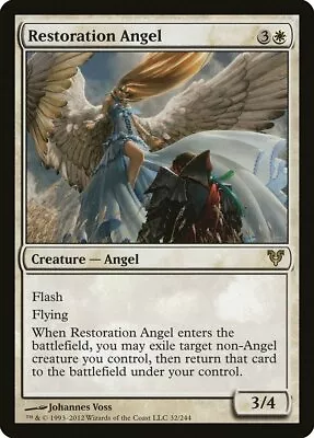 Restoration Angel Avacyn Restored HEAVILY PLD White Rare MAGIC MTG CARD ABUGames • $1.65