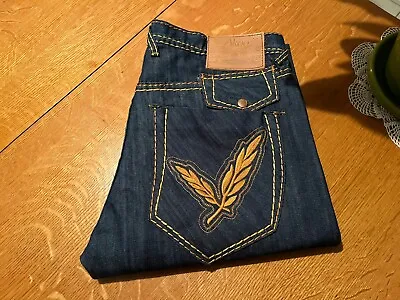 Akoo Straight Fit Dark Wash Jeans 36 X 33 Very Nice! • $69.89