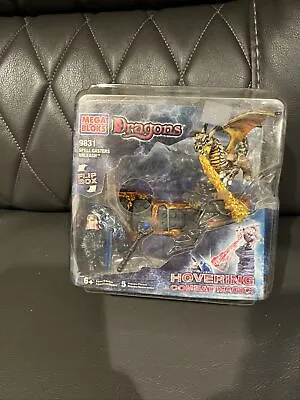 Mega Bloks Dragons Metal Age  Hovering Combat Magic Dragon BOX HAS DAMAGE • $51.29