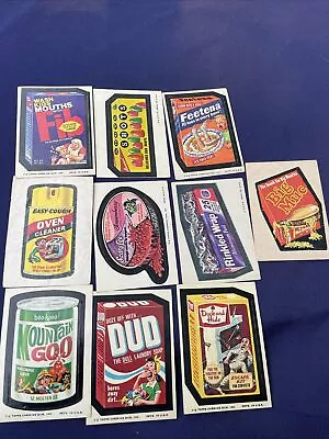 Vintage 1975 * TOPPS Chewing Gum * WACKY PACKAGES STICKERS Cards* (Lot Of 10) B • $14.99