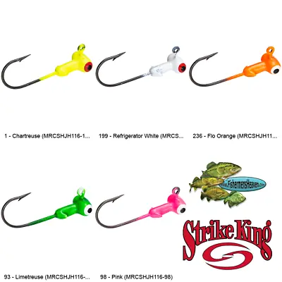 Strike King Mr Crappie Jig Head Sausage 1/16oz (MRCSHJH116) Any 5 Color Jigheads • $7.99