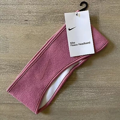 Nike Men's Women's Unisex Fleece Running Training Pink Swoosh Headband • $22.94