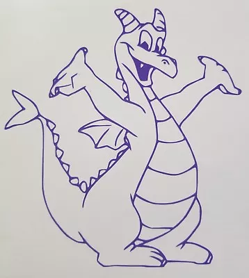 $6 • Buy Disney Epcot Figment Vinyl Window Car Decal/Sticker
