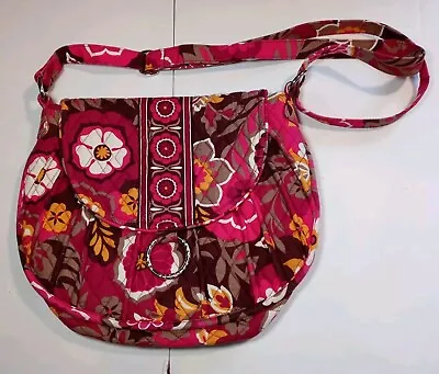 Vera Bradley Carnaby Floral Saddle Up Crossbody Shoulder Bag Adjustable Strap • $15