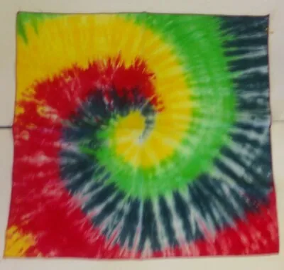 $8.99 • Buy Sunshine Joy Swirl Tye Dye Rainbow Bandana Headband 100% Cotton Hanky