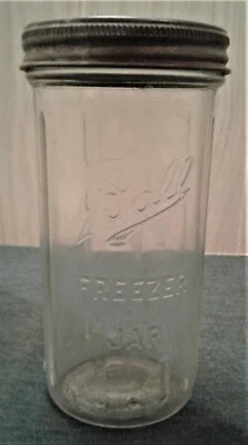 $10 • Buy Vintage Ball 16 Oz. Freezer Jar With Plain Zink Top