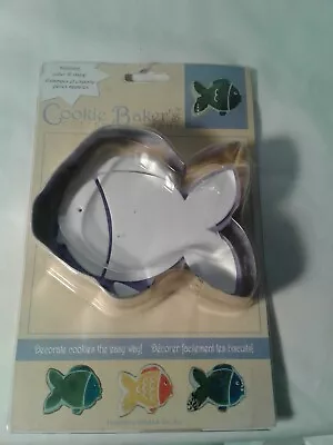 £5.37 • Buy Cookie Bakers Cutter And Stamp FISH SHAPE Hirschberg Schultz Bake Decorate Party