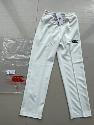 BNWT Canterbury Kids Cricket Trousers - Junior Age 10 - 12 Years NEW Cream Blue • £12