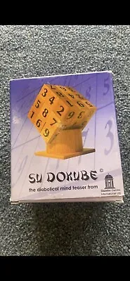 £3.99 • Buy SU DOKUBE Wooden Puzzle Based On SUDOKU Mind Teaser Game