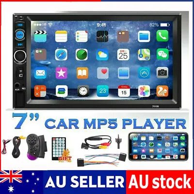 7 Double DIN Head Unit Car Stereo MP5 Player Touch Screen Bluetooth Radio FM/USB • $45.59