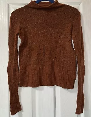 Madewell Women’s Orange Brown Sweater XXS Stretchy Nice C8 • $0.99