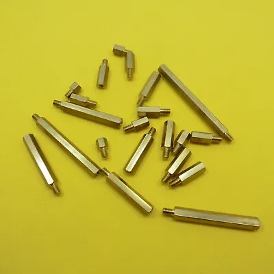 M4 Male Brass Pillars Hex Standoff Spacers PCB Pillar Studs • £3.45