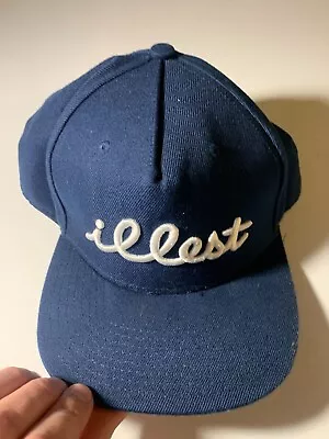 Illest Hat Cap Snap Back Adjustable Blue White Pre-Owned HT59+09 • $6.73