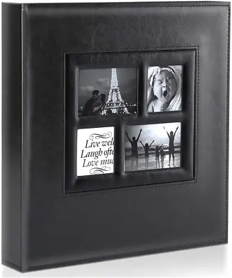 £22.51 • Buy Benjia Photo Album 500 Pockets 6x4 Photos, Extra Large Size Leather Cover Slip /