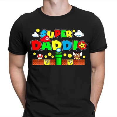 £4.99 • Buy Super Daddio Fathers Day Gift For Daddy Mens Gift Novelty Birthday T-Shirts