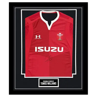 Framed Tomos Williams Signed Shirt - Wales Rugby Icon +COA • £399.99