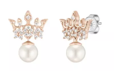 J.Estina Tiara Earrings JJLJEI1BS309SR000 Silver 925 Cubic Zirconia Rose Gold • $84.99