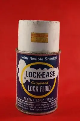 Vintage Lock Ease Lock Fluid Metal Spray Can Advertising • $5.59