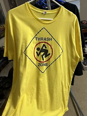 . D.R.I. Thrash Zone XL T-Shirt Yellow Mens Great Condition! • $17