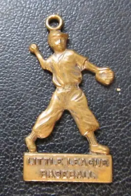 Vintage Little League Baseball Brass Charm • $14.95