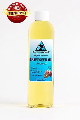 Grapeseed Oil Organic Carrier Cold Pressed 100% Pure 8 Oz • $7.99