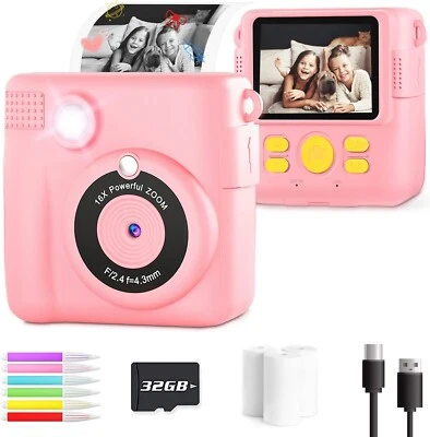 £39.94 • Buy OPERHOO Kids Camera Girls Instant Print Cam Toy  1080P HD Digital PINK ToyA