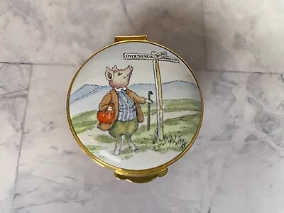 $16.01 • Buy Crummles Beatrix Potter Trinket Pill Box Pig Traveling At Crossroads