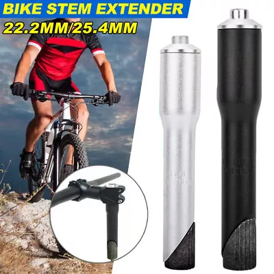 Bicycle Fork Stem Extender Handlebar Riser Adapter Mountain Bike 22.2mm • $9.40