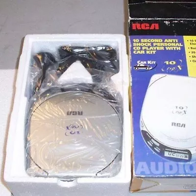 RCA RP2212 Portable CD Player With Anti-Shock Brand New Car Kit NOS • $99.99