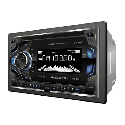 Soundstream VCD-22B Double Din Car Stereo CD/MP3/WMA Player Bluetooth USB Input • $71.83