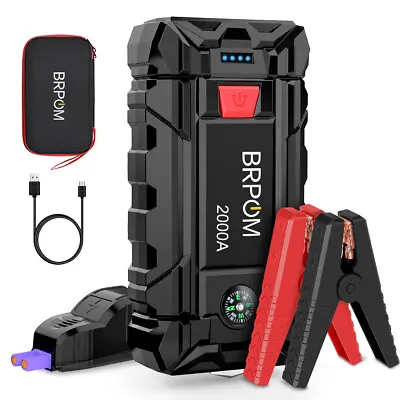 $79.99 • Buy BIUBLE Portable 2000A Car Jump Starter Booster 12V Battery Charger Power Bank AU