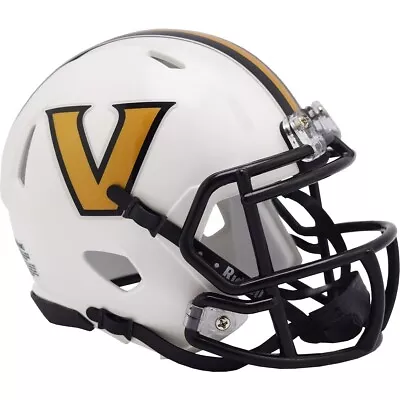 Vanderbilt Commodores White NCAA Speed Mini Football Helmet • $39.49