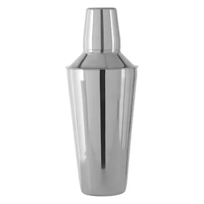 Stainless Steel Shiny Cocktail Shaker 750ml Attractive Design Home Bar Kitchen • £10.50