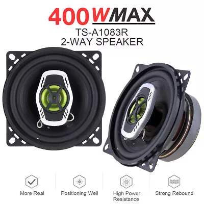 4 Inch 10cm 400W Car Coaxial Auto Audio Music Stereo Full Range Hifi Speakers • $54.49