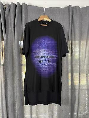 Y-3 Adidas Black Long T-shirt With Print • £40