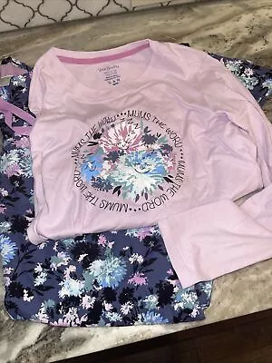 $16 • Buy Vera Bradley Chrysanthemum Crush “Mums The Word” PJ Sleep Pajama Lounge Set M