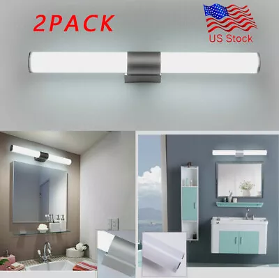 2 Pack LED Bathroom Vanity Wall Light Modern Bath Light Bar Mirror Front Lamp US • $30.38