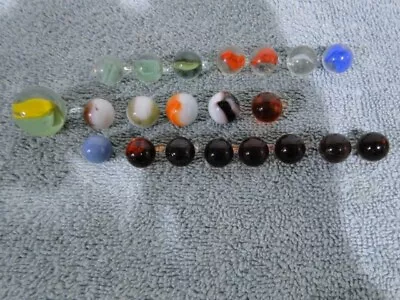 20-Vintage Glass Marbles & 1-Glass Shooter Marble • $10