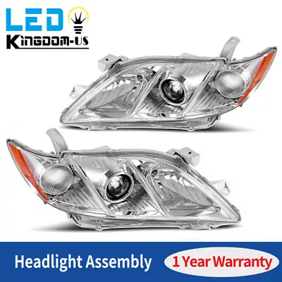 Pair Headlights For 2007 2008 2009 Toyota Camry Clear Projector Headlamps • $72