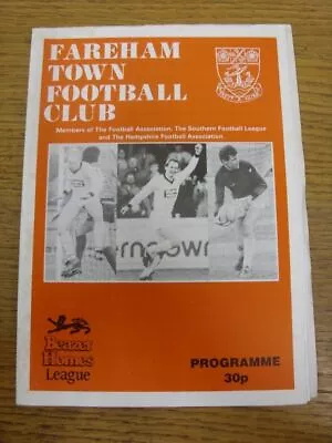 21/01/1989 Fareham Town V Bedworth United  . Thanks For Veiwing This Item A Con • £3.99