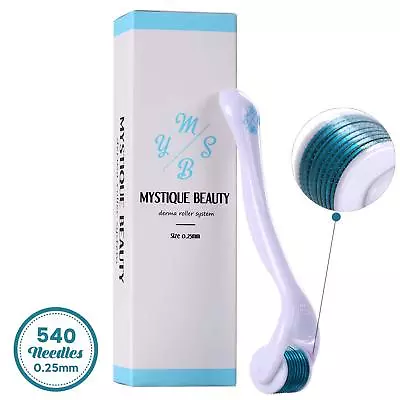 $24.58 • Buy Derma Roller Kit 0.25mm For Face - Premium 540 Titanium Micro Needle Skin Care 