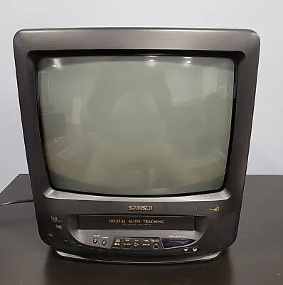 Sansui TV VCR COM3100B 13  Combo CRT Retro Gaming Television Vintage VHS RCA In • $85