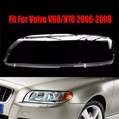 Fit For Volvo V60 V70 2006-2008 Headlight Headlamp Lens Cover Left Side 1Pcs • $114.30