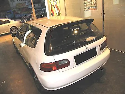 Carbon Fiber SP Rear Wing Roof Spoiler Fit Honda 1992-95 Civic Coupe EG6 Type-R • $419