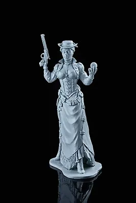 Action Figures Steampunk Duelist Collectible Miniature Unpainted 1/24scale 75mm • $39.90