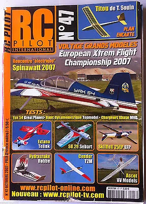 RC PILOT No. 47 Of 10/2007; Titou Carted Plan By T. Souin / Spinawatt / Yak 54 • $4.54