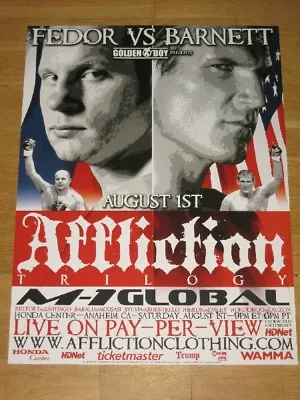 Affliction Poster - Fedor Emelianenko Vs. Josh Barnett Vitor Belfort UFC Pride • $15.33