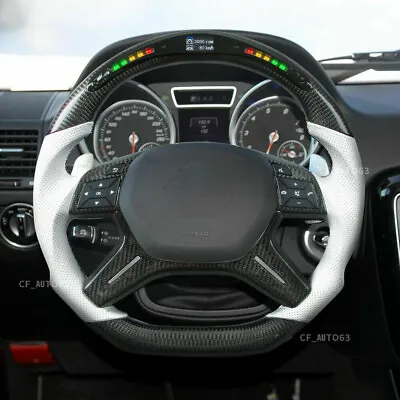 LED Carbon Fiber Steering Wheel For 13-18 Mercedes-Benz G Class GL AMG With Trim • $999