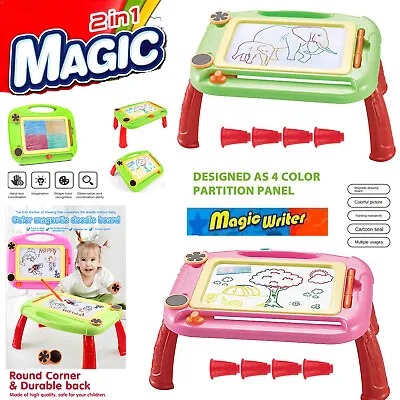 Kids Magnetic Drawing Board Sketcher Writing Painting Doodle Mat Children Toy • £9.75