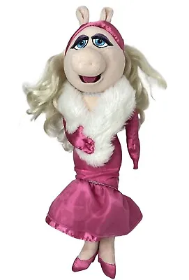 Disney Store Miss Piggy 14” Pink Dress Stuffed Plush Muppets • $19.99